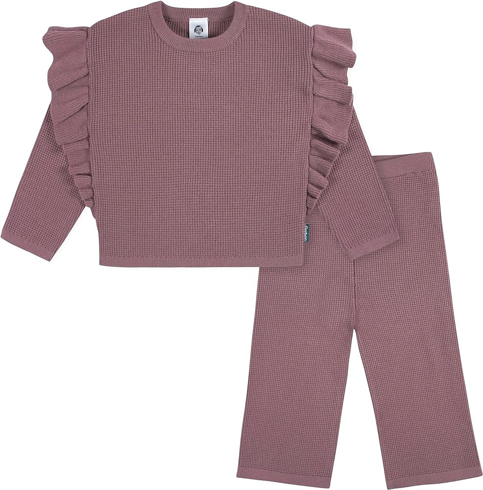 Gerber Baby Girls Toddler Sweater Knit Top and Cropped Pant Set | Amazon (US)