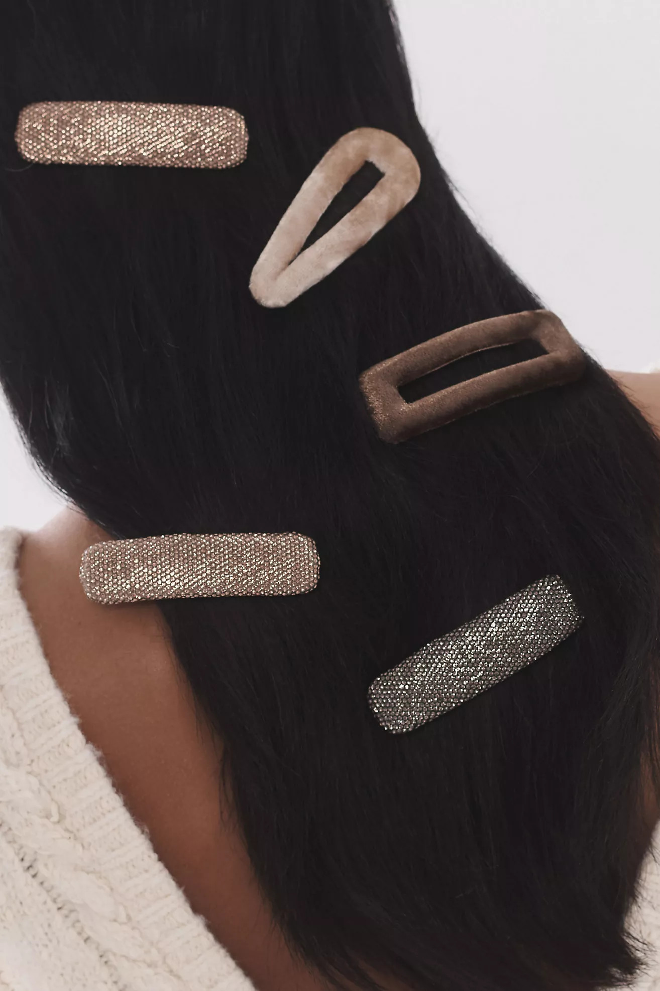 Velvet Barrettes, Set of 6 | Anthropologie (US)