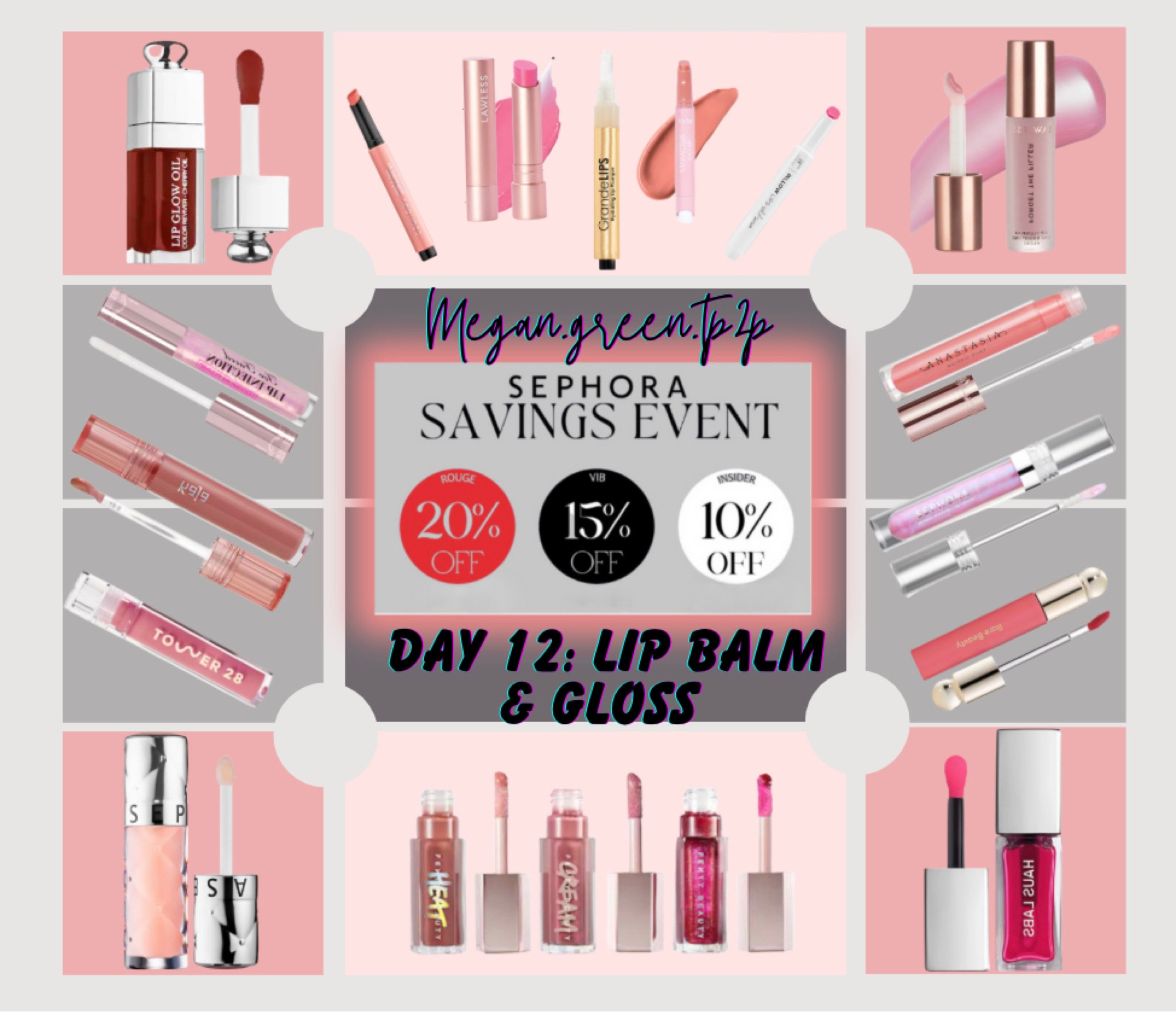Sephora Spring Sales Event
Day 12 Focus: Lip Gloss/Balm
**Sale Ends 4/24

#LTKbeauty #LTKsalealert #LTKBeautySale
