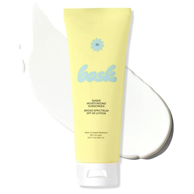 Bask SPF 30 Sheer Moisturizing Sunscreen Lotion - Broad Spectrum UVA/UVB Protection, Dermatologis... | Amazon (US)