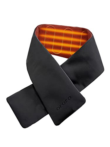 ORORO Heated Scarf with Battery, Up to 12 Hours of Warmth, Rechargeable Heated Neck Warmer (Charger Not Included) (Grey) | Amazon (US)
