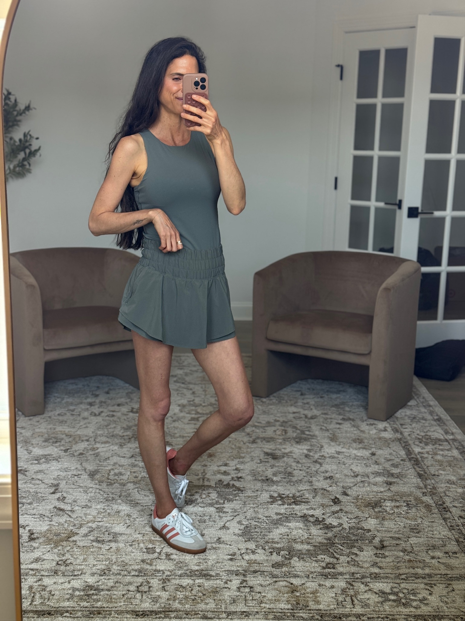 The kind of outfit you can wear to workout or just throw on for the day.
Comfy, breathable, and so easy to style.
athletic set women, tennis skirt outfit, workout clothes outfit, sporty casual outfit, everyday activewear

#LTKmomlife #LTKootd #LTKSeasonal