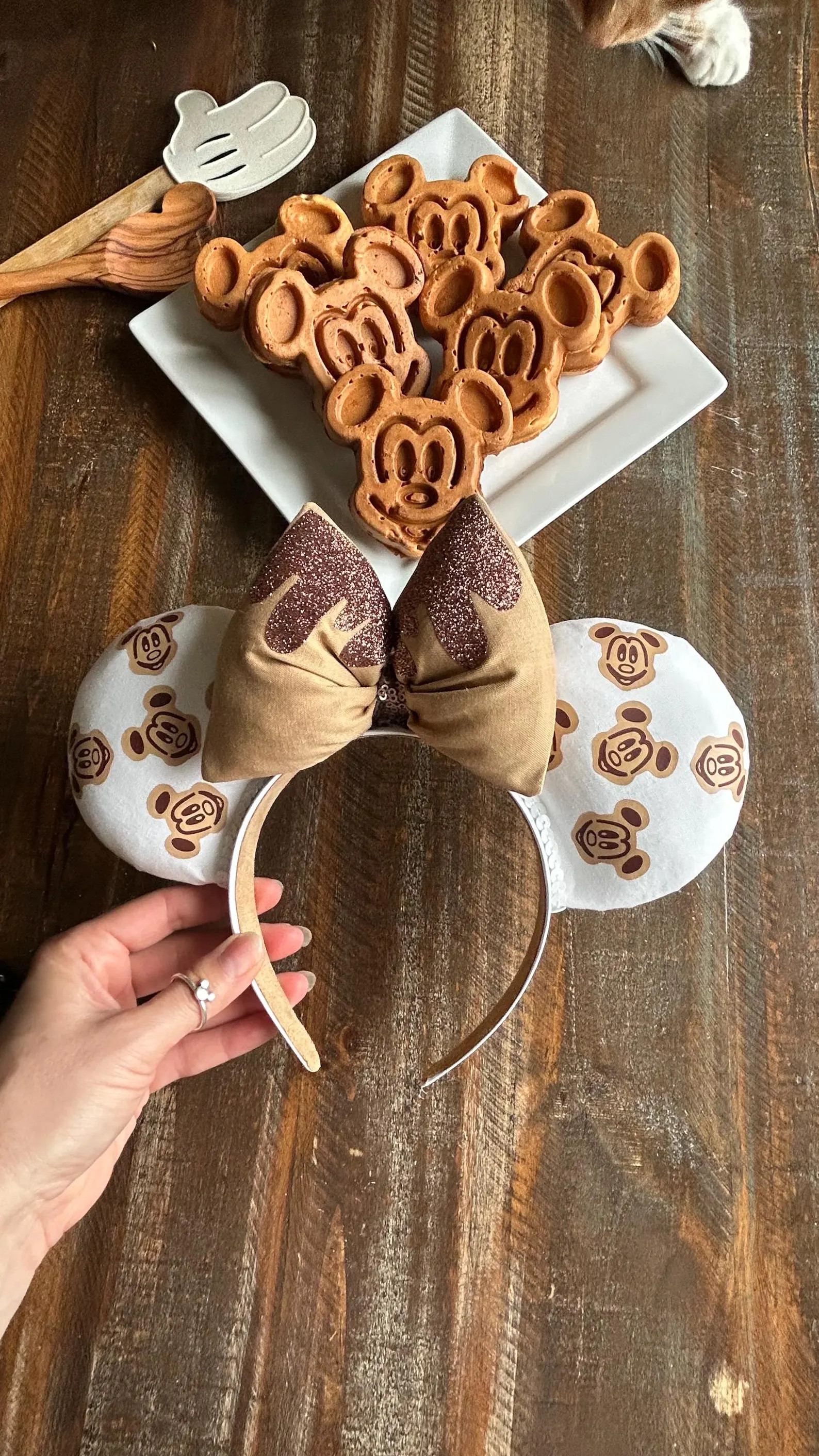 Mickey Waffle Mouse Ears, Disney Foodie Headband - Etsy | Etsy (Global)