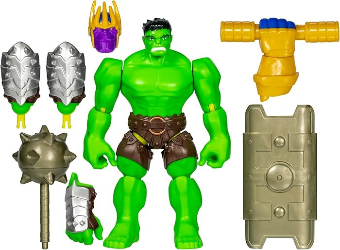 Marvel MixMashers Hulk Custom Avengers Deluxe Mix-and-Match Action Figure & Accessories, 5-Inch-S... | Amazon (US)