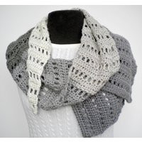 Scarf Neutral Stripes Market Hand Crocheted | Etsy (US)