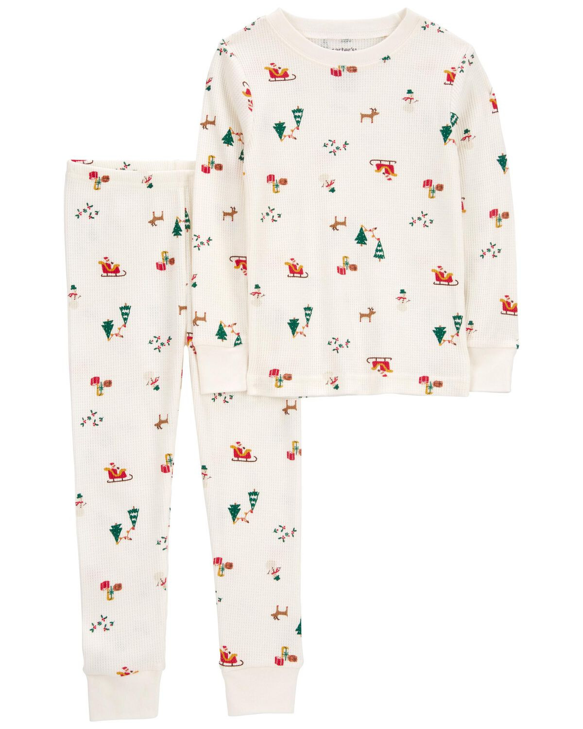 Toddler 2-Piece Christmas Print Thermal Pajamas - Carter's | Carter's | Carter's Inc
