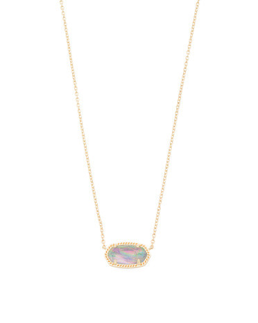 Gold Elisa Lilac Abalone Necklace | TJ Maxx