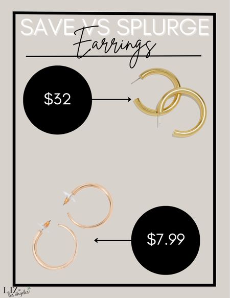 This dupe has been one of the hottest finds recently.  The madewell hoops are a great classic for any wardrobe and a massive must have.  They are the perfect staple jewelry piece and this splurge vs steal is a must have

#LTKstyletip #LTKSeasonal #LTKFind