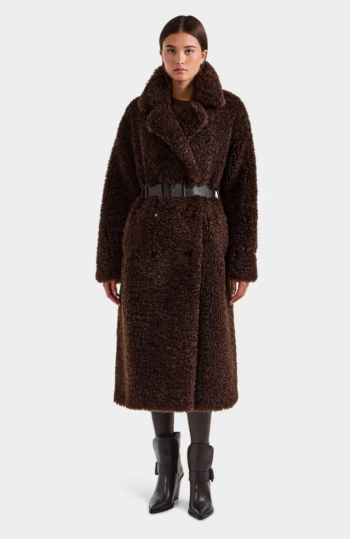 Rudsak Tina Belted Teddy Jacket with Removable Puffer Hood | Nordstrom | Nordstrom