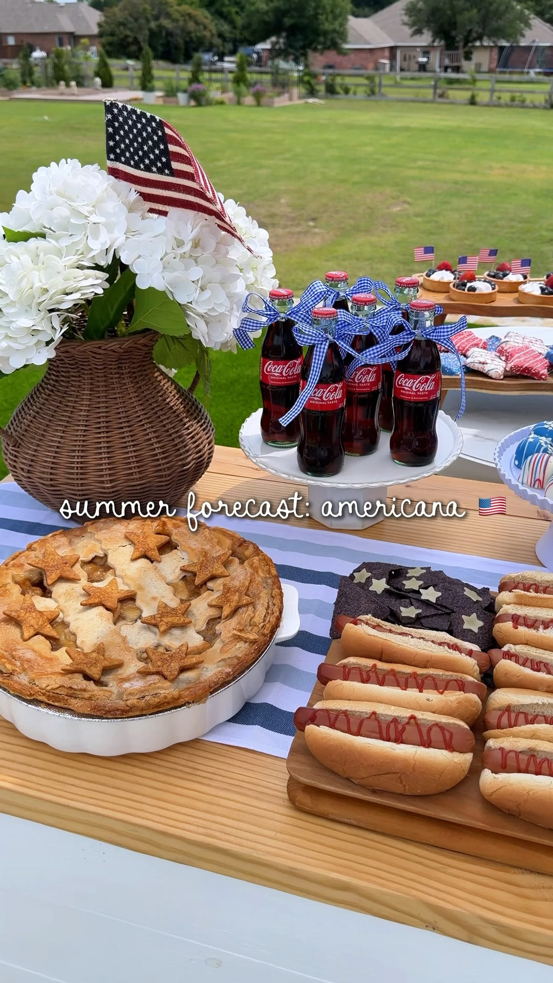 summer forecast: americana 🇺🇸❤️🤍💙

if you love backyard parties, pool days, patriotic treats, star-spangled tablescapes, and any excuse to host… you’re in the right place ✨

sharing some of my favorite red, white & blue ideas to inspire your summer hosting this year!

#LTKHome #LTKSeasonal #LTKvlog