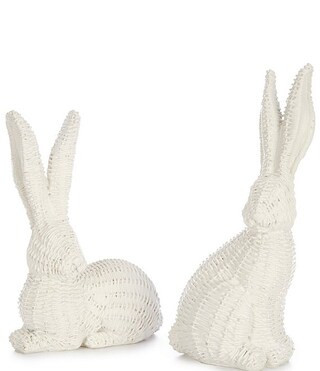 Southern Living Easter Collection Woven Bunny Decor Figurine Set | Dillard's | Dillard's