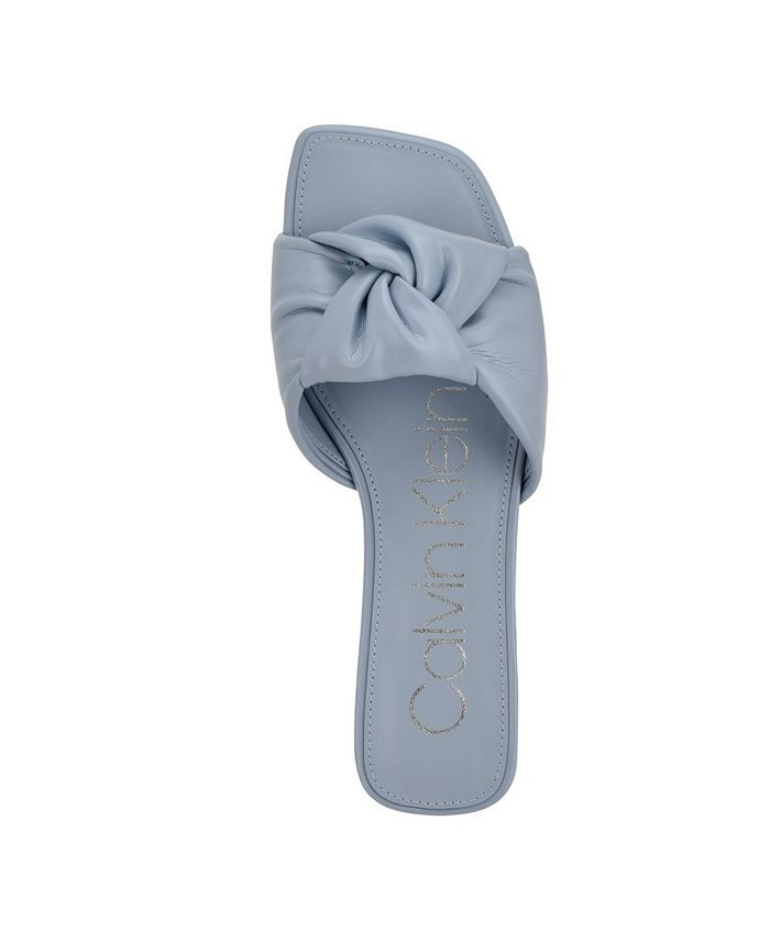 Calvin Klein Women's Mokio Slide Flat Sandals & Reviews - Sandals - Shoes - Macy's | Macys (US)
