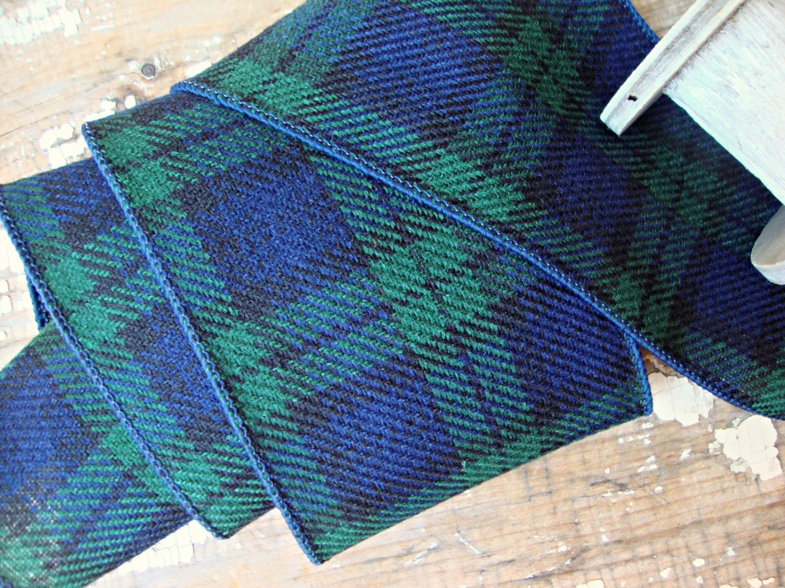 4 Inch  Designer Blue and Green Blackwatch Plaid Tweed Woolen | Etsy | Etsy (US)