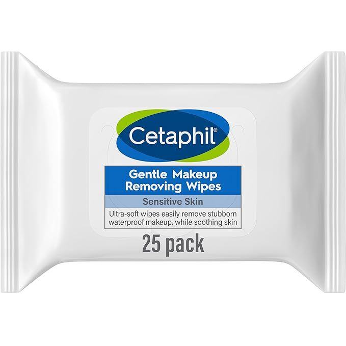 Cetaphil Gentle Makeup Removing Face Wipes, Daily Cleansing Facial Towelettes Gently Remove Makeu... | Amazon (US)