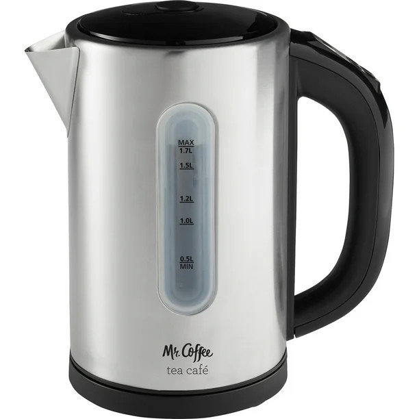 Mr. Coffee 1.7 Liter Digital Electric Kettle, Brushed Stainless Steel | Walmart (US)