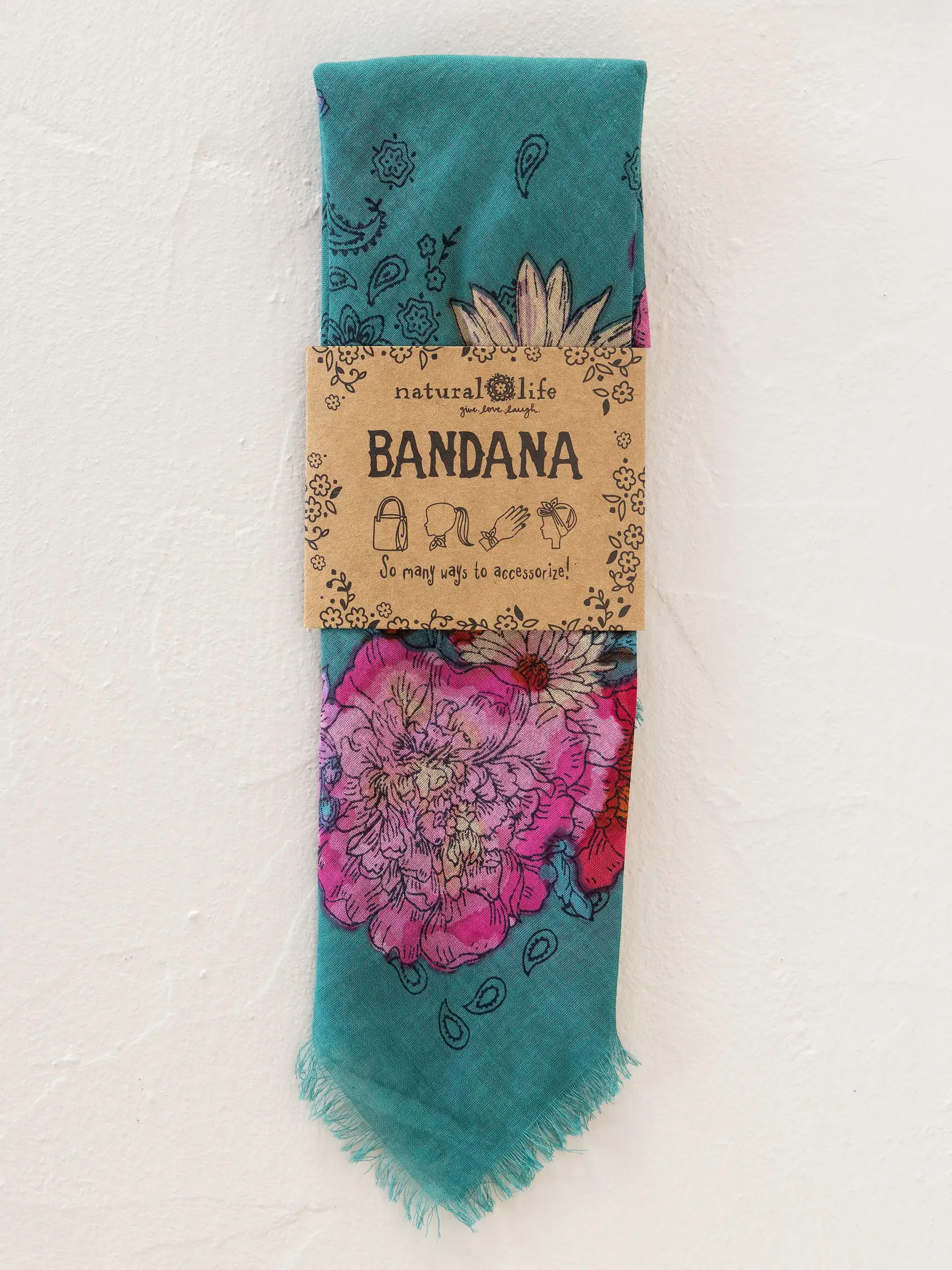 Printed Cotton Bandana | Natural Life