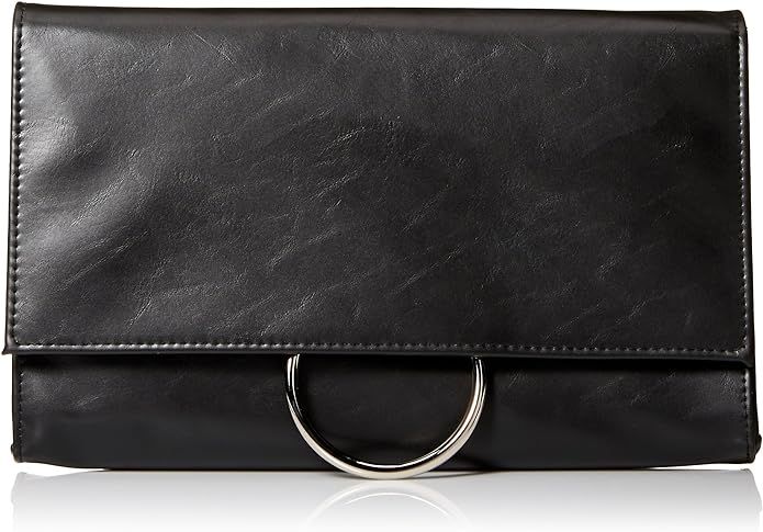 Jessica McClintock Nora Solid Large Envelope Clutch with Ring Closure | Amazon (US)