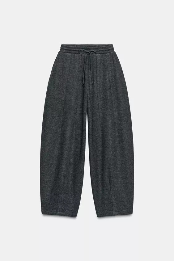 BALLOON RIBBED PANTS | Zara US