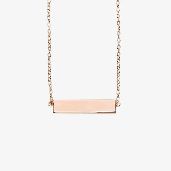 Engravable Bar Necklace | Pura Vida Bracelets
