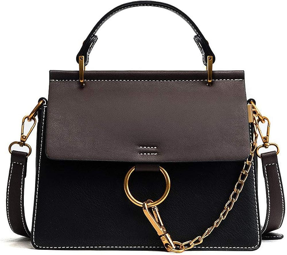 Ophlid Designer Ring Bags for Women, Mini Shoulder Purses Leather Crossbody Bags with Chain (blac... | Amazon (US)