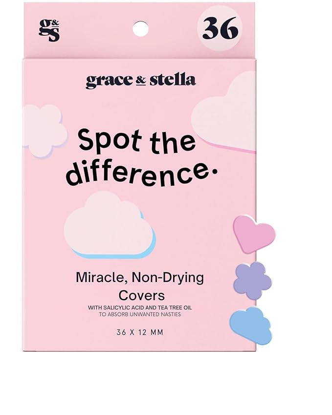 grace & stella Award Winning Pore Strip - Pimple Patches for Face - Hydrocolloid Acne Patches - A... | Amazon (US)
