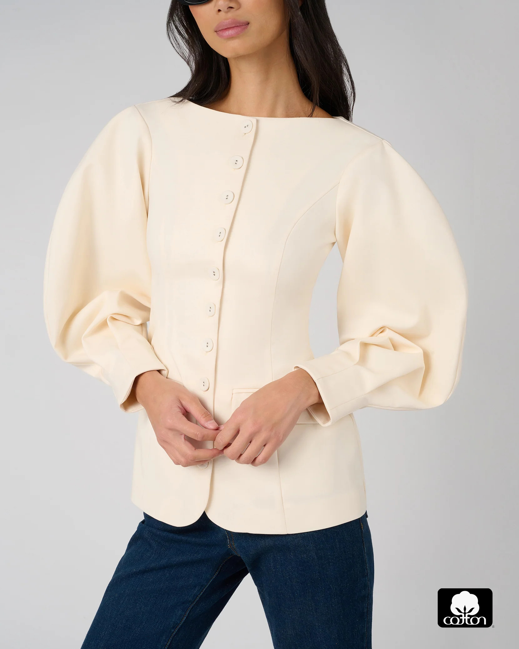 Cocoon Sleeve Peplum Blazer | We Wore What
