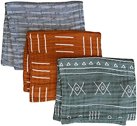 Amazon.com: Mebie Baby 3-Pack Burp Clothes (Neutral) : Baby | Amazon (US)
