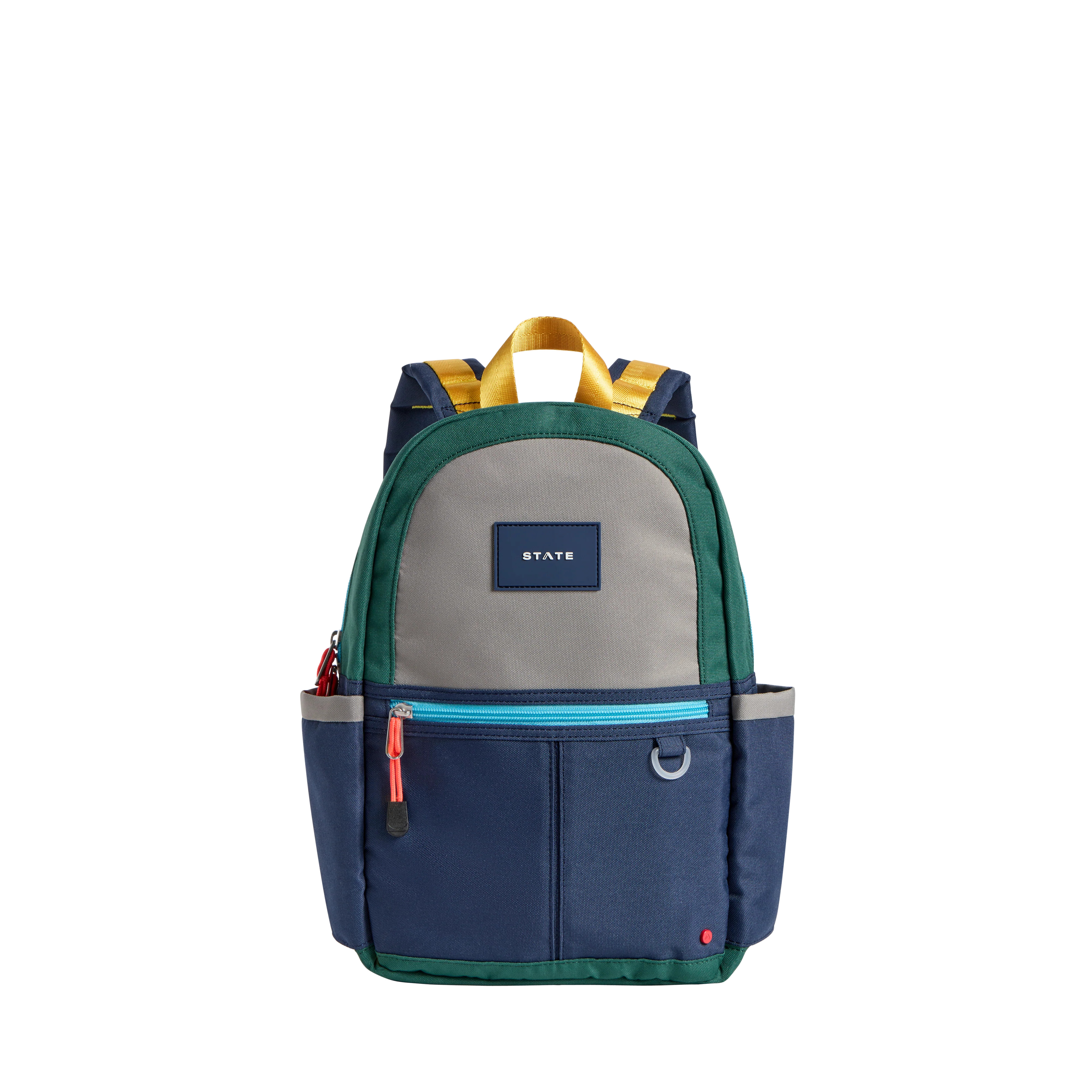 STATE Bags | Kane Kids Mini Travel Backpack Color Block Green/Navy | Back to School | STATE Bags