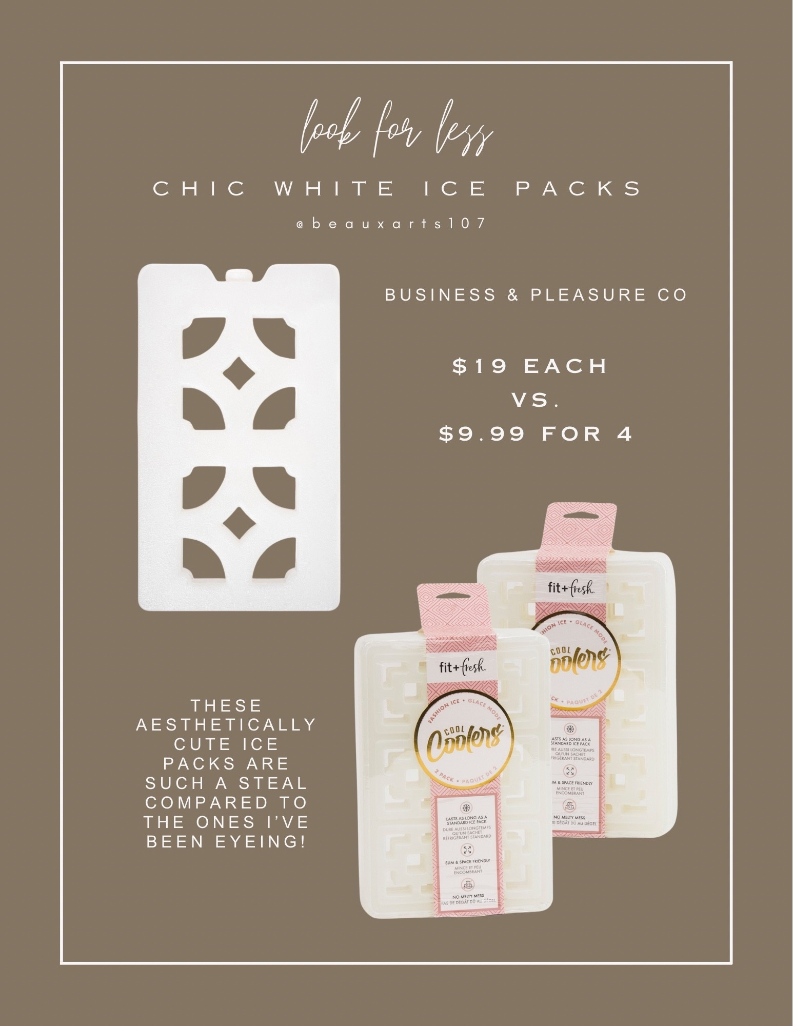 Who says ice packs can’t be cute! I ordered these immediately, they look so much like the ones I want from business and pleasure co but for A LOT less! Perfect for lunch bags, and coolers for beach/picnic days!

#LTKHome #LTKSaleAlert