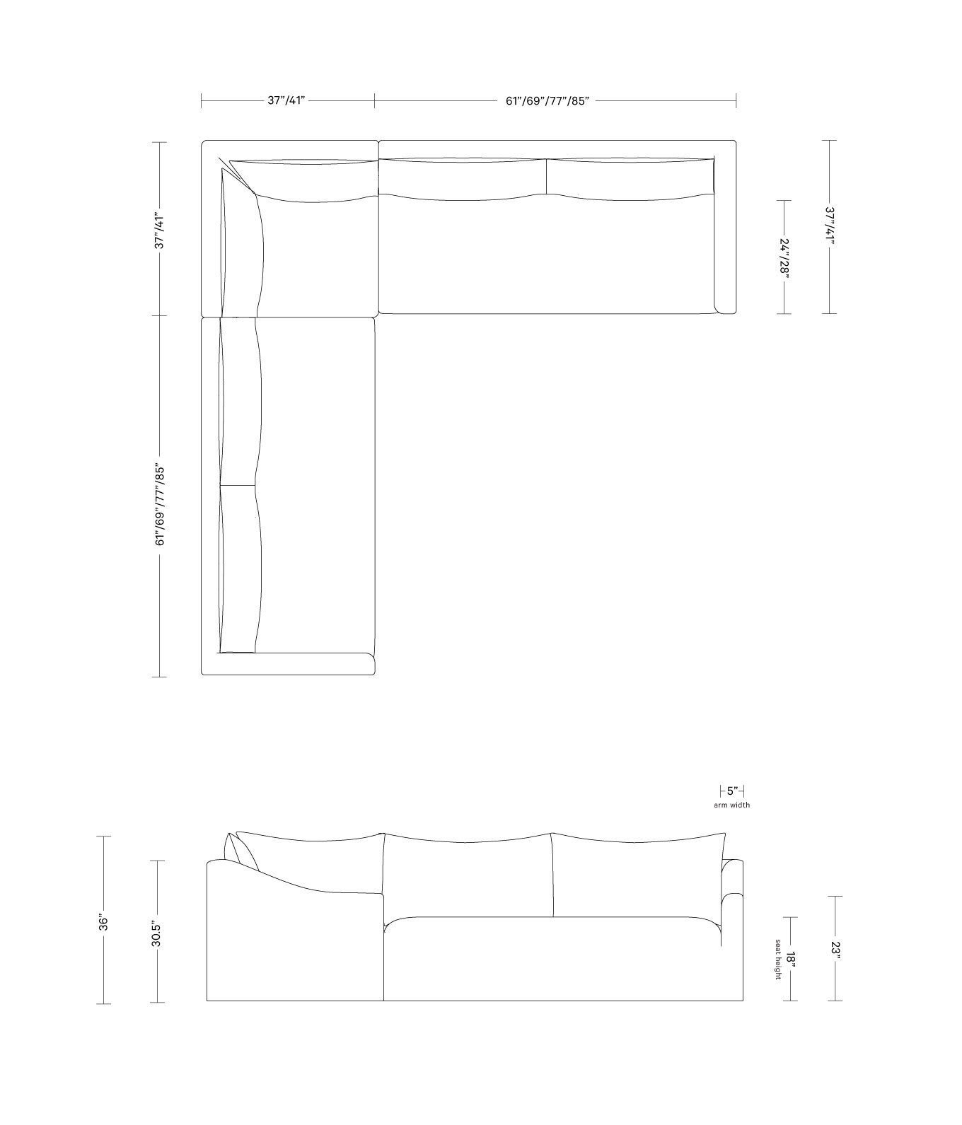 Dixon Corner 4-Seat Sectional | Interior Define