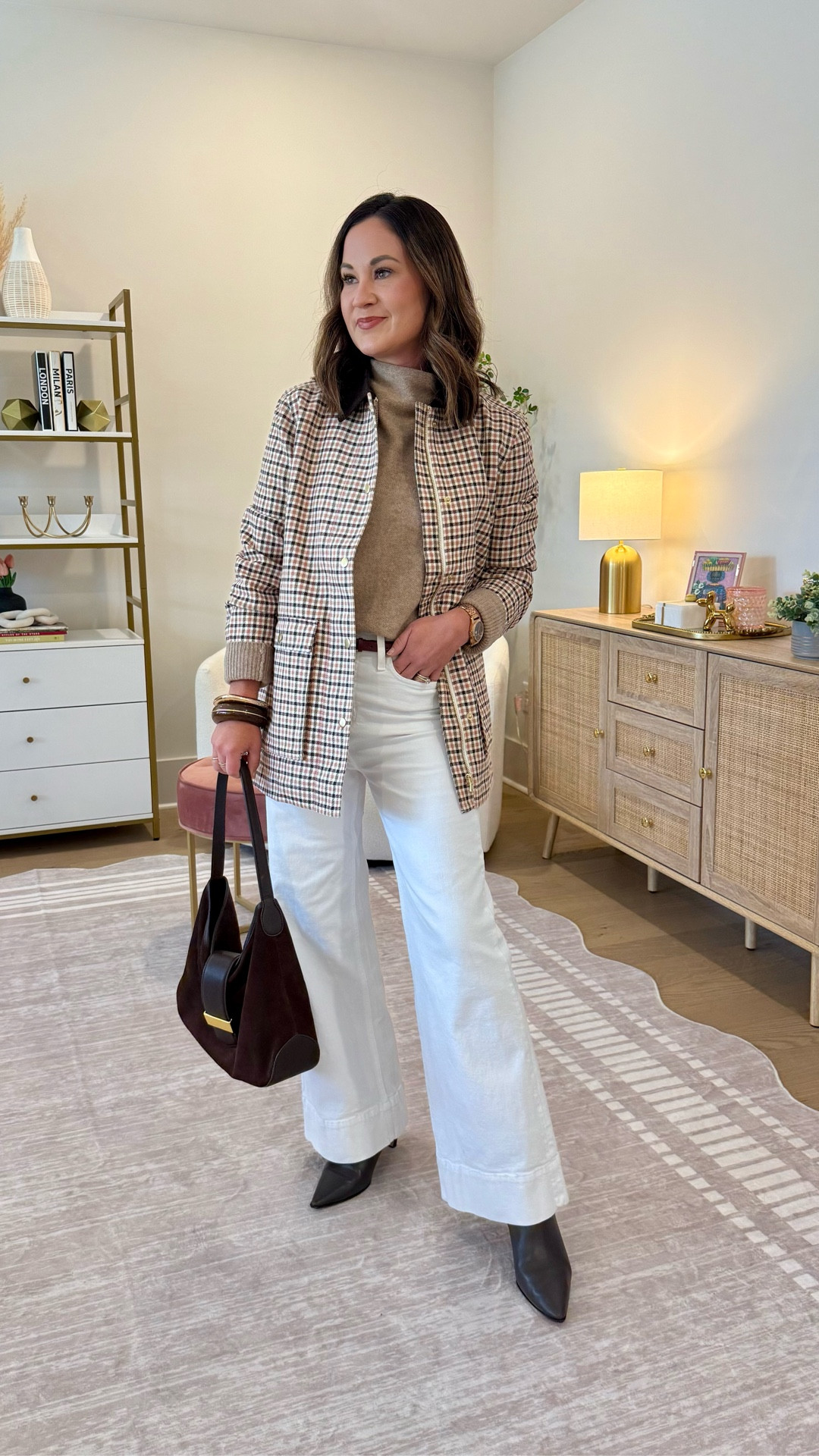 Yes, you can wear white after Labor Day! It’s all about adding rich textures and fall colors with your white base bottom! You can also do a monochromatic look just make sure you’re adding in different textures and darker accessories! Shop my look here! 
Fall outfits / petite style / fall jackets / barn jacket 

#LTKStyleTip #LTKOver40 #LTKSeasonal