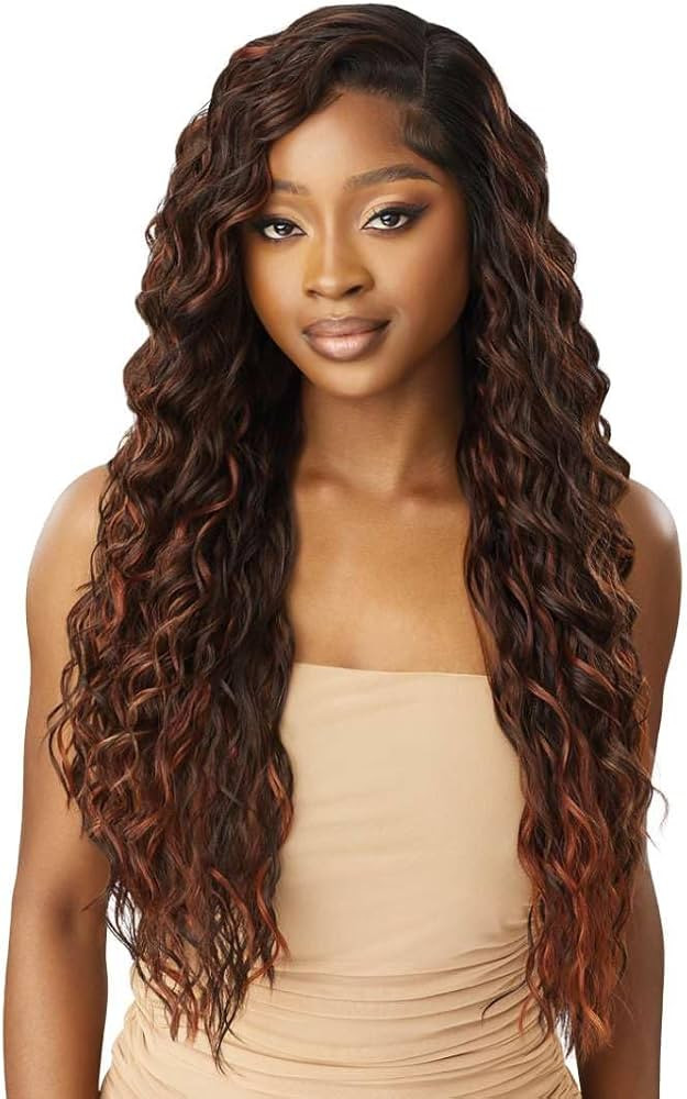 Outre Lace Front Wig - Melted Hairline - Dilara (DR COPPER BROWN) | Amazon (US)