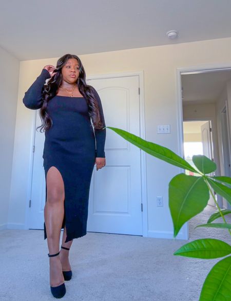 This sweater dress was such a moment. Wearing an XL, stretches and could have sized down. 

Amazon Fashion | Fall Fashion | Midsize Style | Black Dresss

#LTKmidsize #LTKfindsunder50 #LTKshoecrush