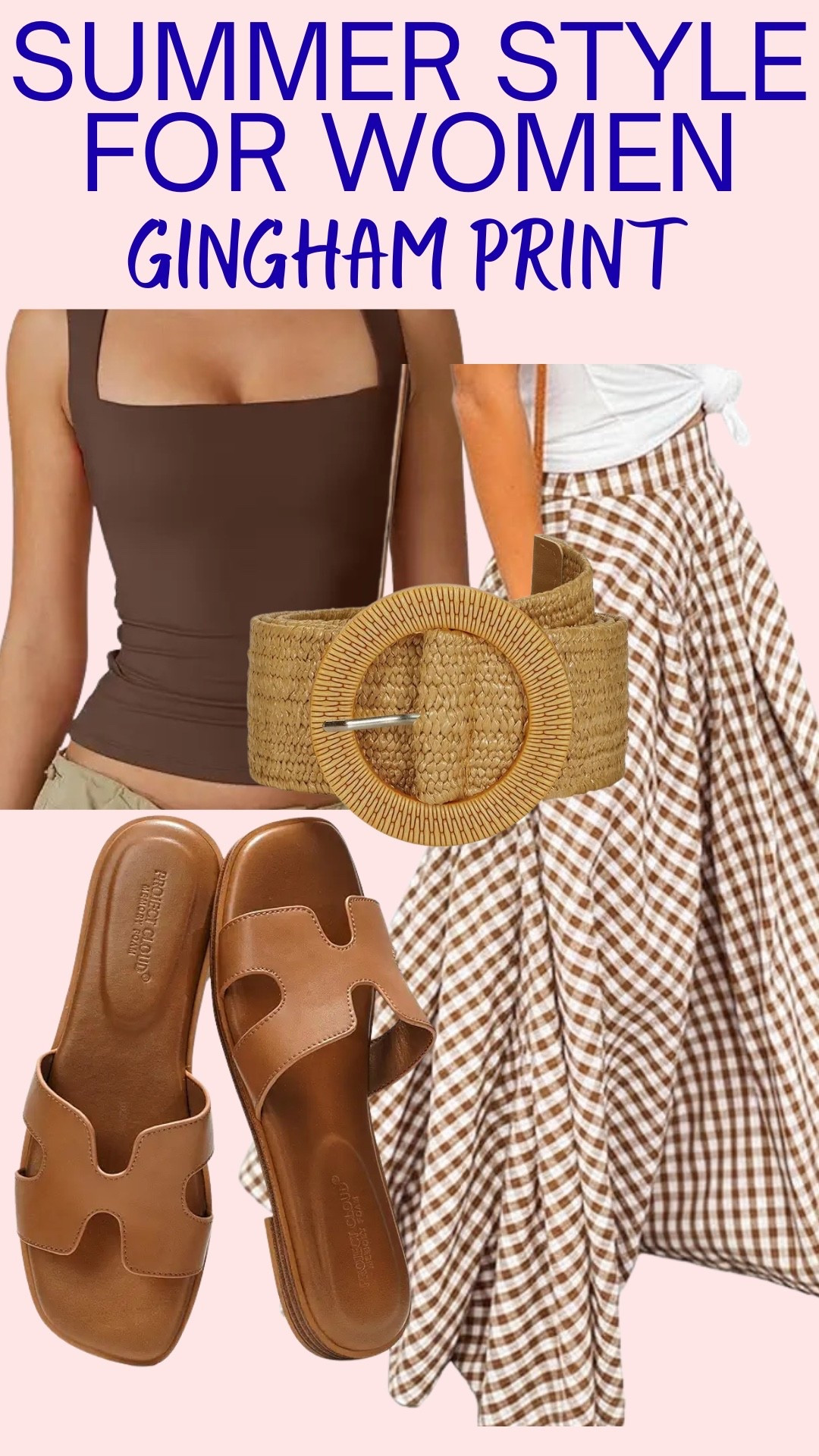 Loving this summer style - gingham skirt for summer

#LTKootd