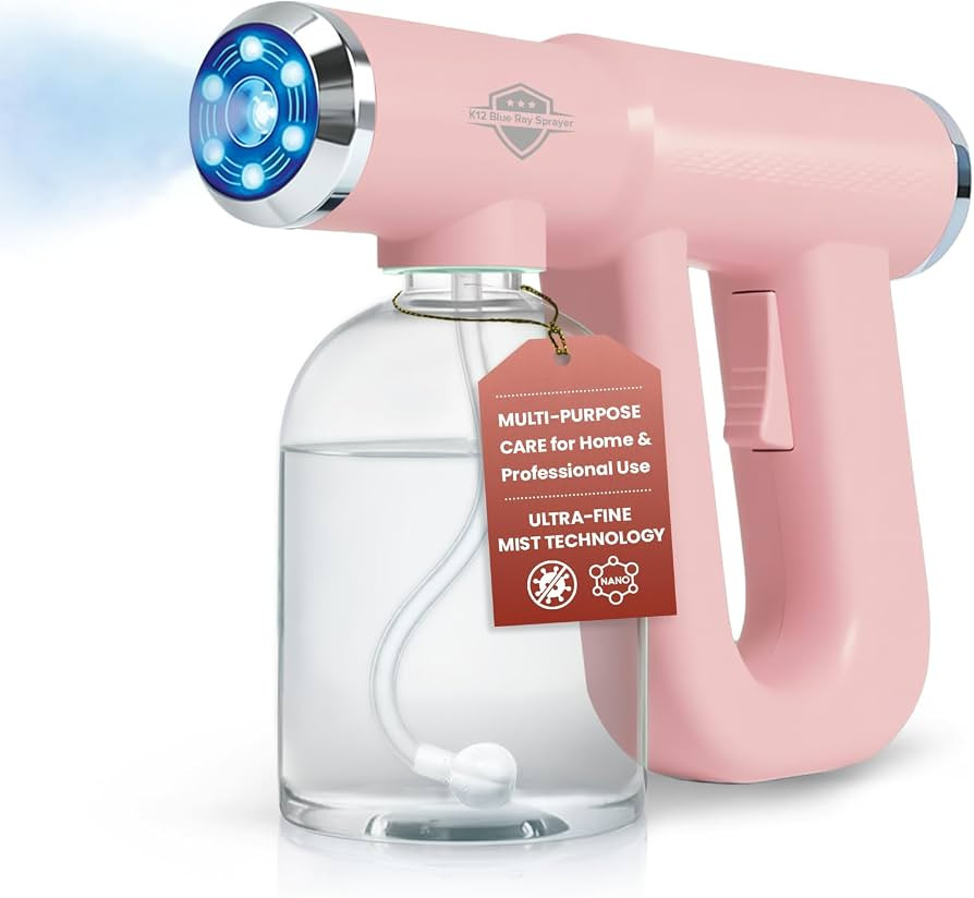 Nano Spray Gun, Electric Mister and Spray Bottle for Indoor Plants, Pink | Amazon (US)
