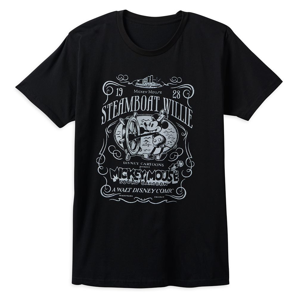 Mickey Mouse T-Shirt for Adults – Steamboat Willie | Disney Store