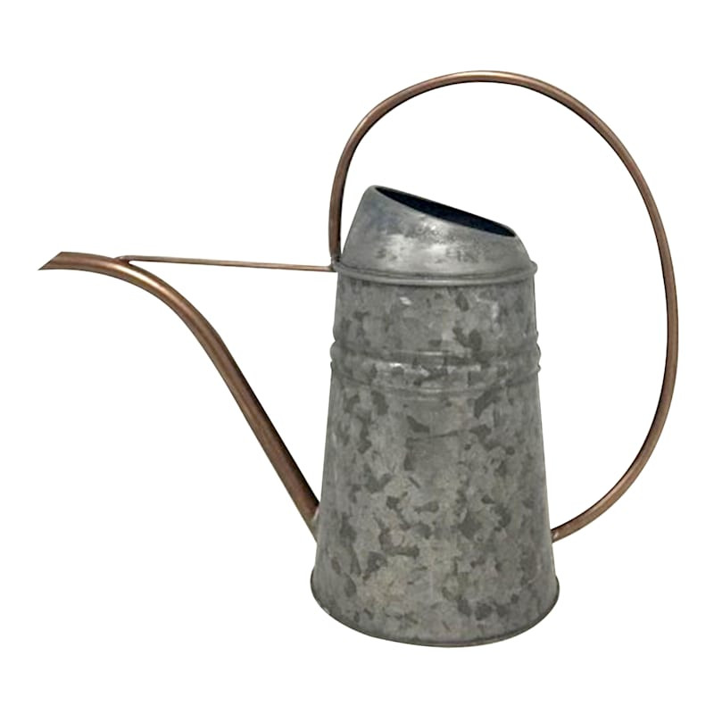 Galvanized Metal Watering Can, 12" | At Home