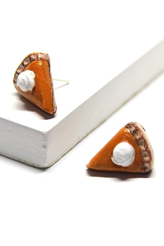 Pumpkin Pie Earrings | Pumpkin Spice Stud Earrings Gift for Her | Amazon (US)