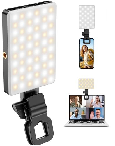 120 LED Selfie Light,Phone Light is Kind of Clip on Light. Selfie Light for Phone Have 3Light Modes, CRI 95+, 2500K-9000K, 3000mAh High Power can Provide Lighting for Cameras,Phones,TikTok,Videos | Amazon (US)