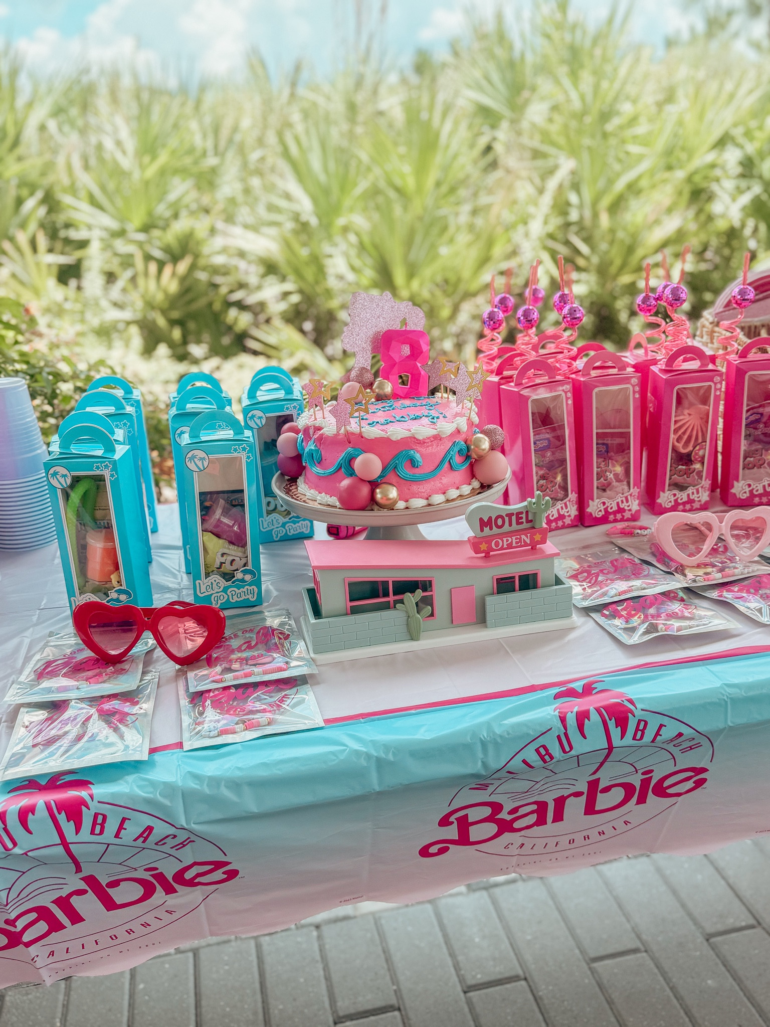 Barbie Birthday party favors! Love the way this table came out!

#barbiebirthday #barbiepartyfavors #kenpartyfavors #barbietheme #summerbirthday #poolparty #caketable #barbiecaketable 

#LTKKids #LTKFindsUnder50