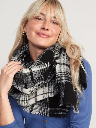 Plaid Flannel Scarf for Women | Old Navy (US)