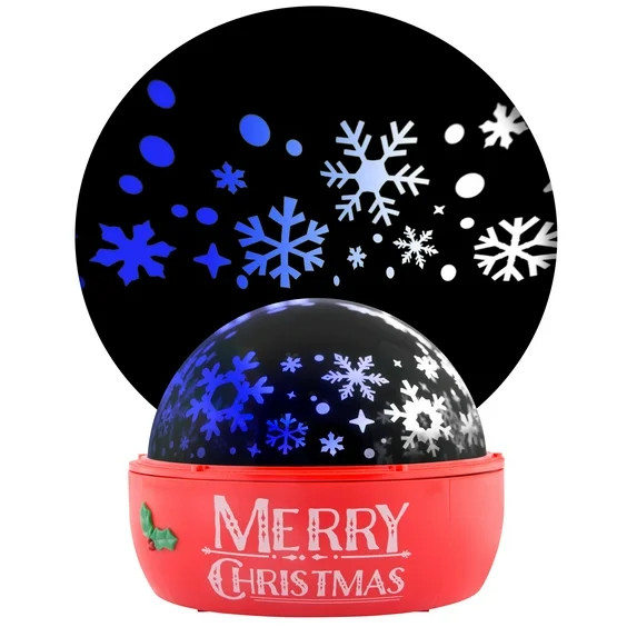 Christmas Blue Lightshow Projector Light Tabletop Shadow Lights Snowflakes 6.29 in x 6.29 in x 5.... | Walmart (US)