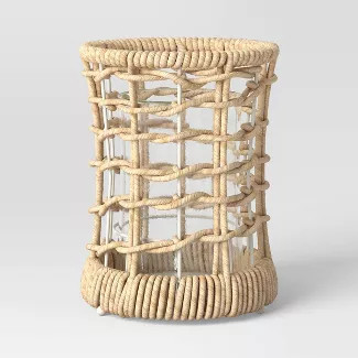 Maize Outdoor Lantern Candle Holders Tan - Threshold™ designed with Studio McGee | Target