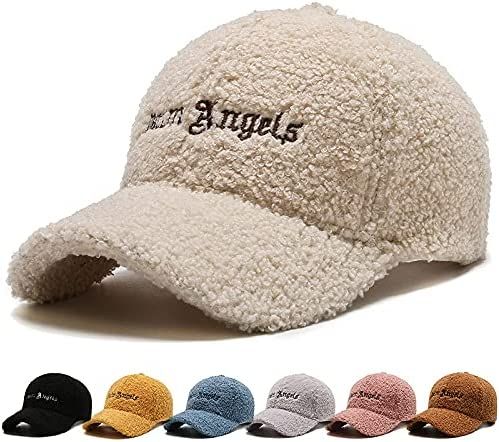 Lamb-Wool Baseball-Caps Adjustable,Teddy-Fleece Baseball Hat,Winter Hat Ponytail Hole for Women M... | Amazon (US)