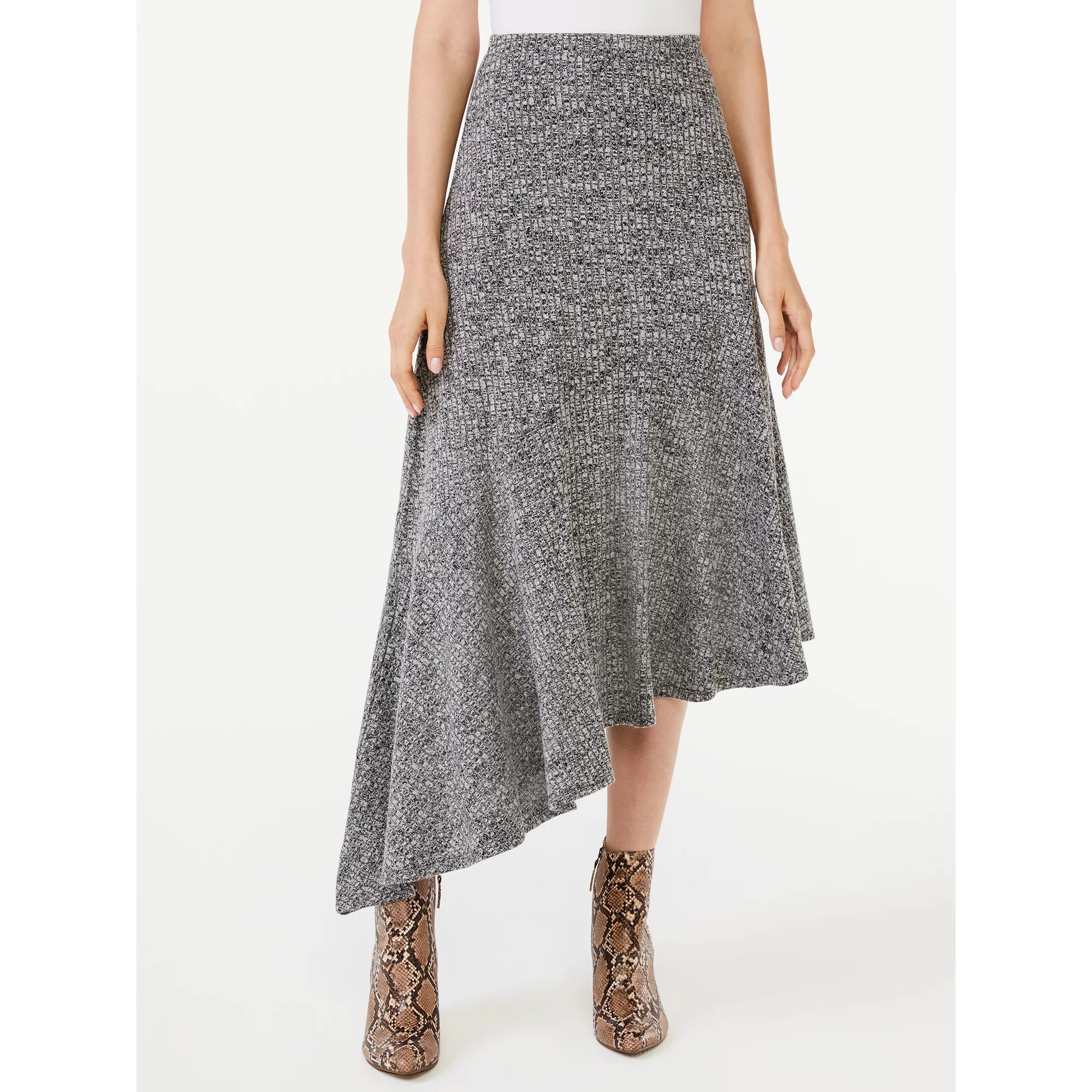 Scoop Women's Asymmetrical Midi Skirt | Walmart (US)