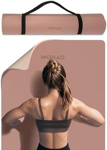 Extra Thick 8mm Yoga Mat, 72"x28" Non Slip Exercise Mat, Reversible 2-Sided Dual Color Premium PO... | Amazon (US)