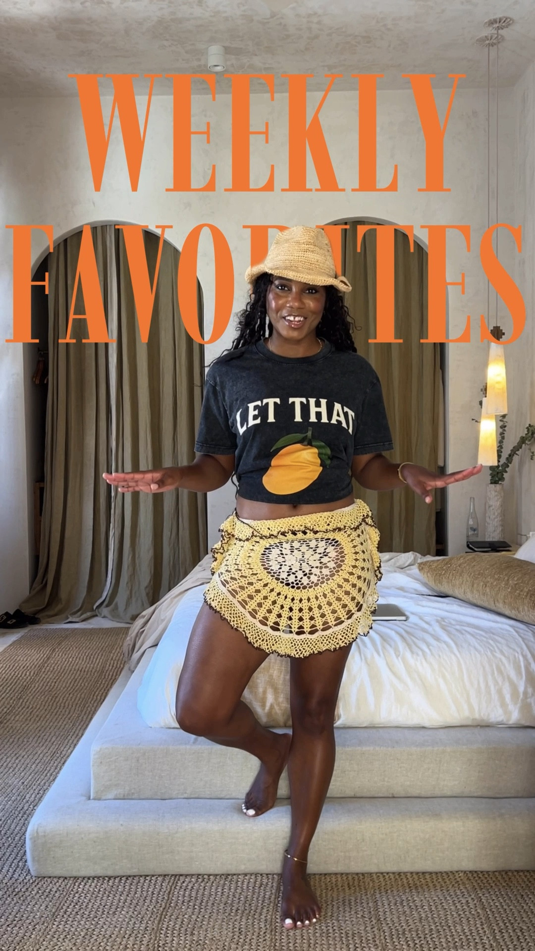 Here are my 5 Weekly Favorites while on Vacation here in Tulum

1. Fe Noel Little Caribbean LET THAT MANGO T-shirt (medium)

2. @loccitane Karite Comfort Body Cream

3. @shopnikkibeach hats

4. @meritbeauty Shade Slick Oil in Twin Set Mauve

5. @jennybird Dane Anklet

The skirt is from @diotima and I’m wearing a size 2 (medium)

#LTKdayinmylife #LTKTravel #LTKgrwm
