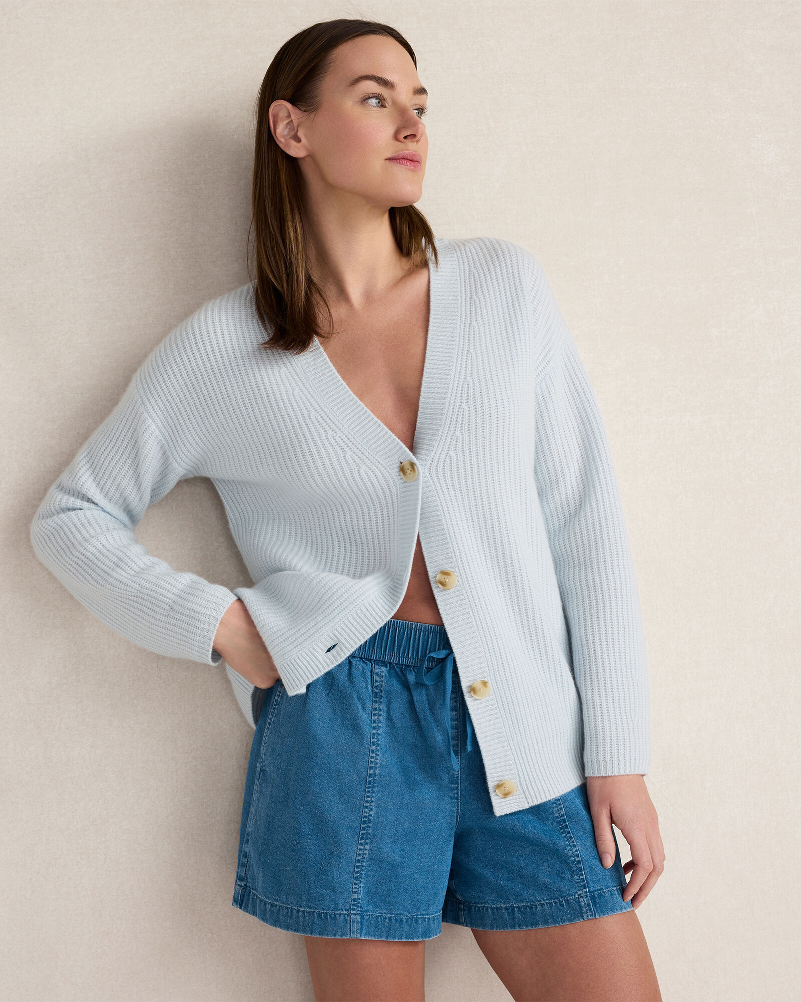 Cashmere Shaker Stitch Cardigan | Haven Well Within