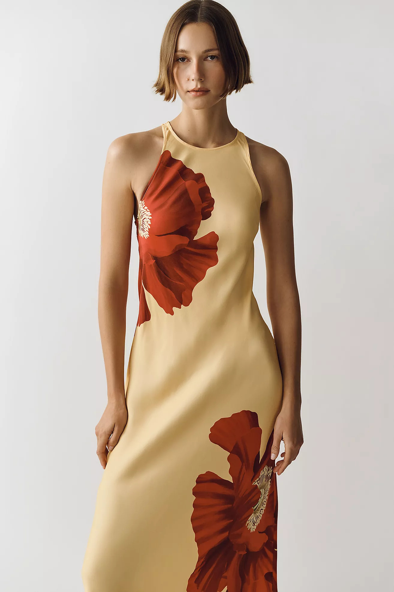 Farm Rio Poppy Print Midi Dress | Anthropologie (US)