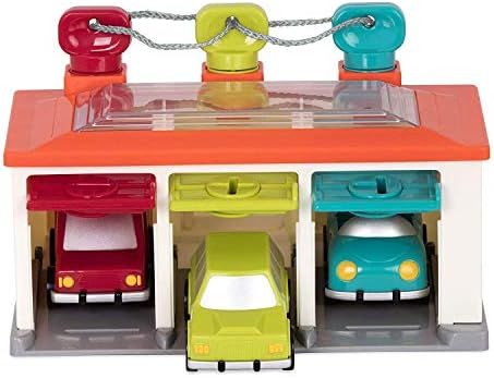 Battat – 3 Car Garage – Shape Sorting Toy Garage with Keys and 3 Toy Cars for Toddlers 2 Year... | Amazon (CA)